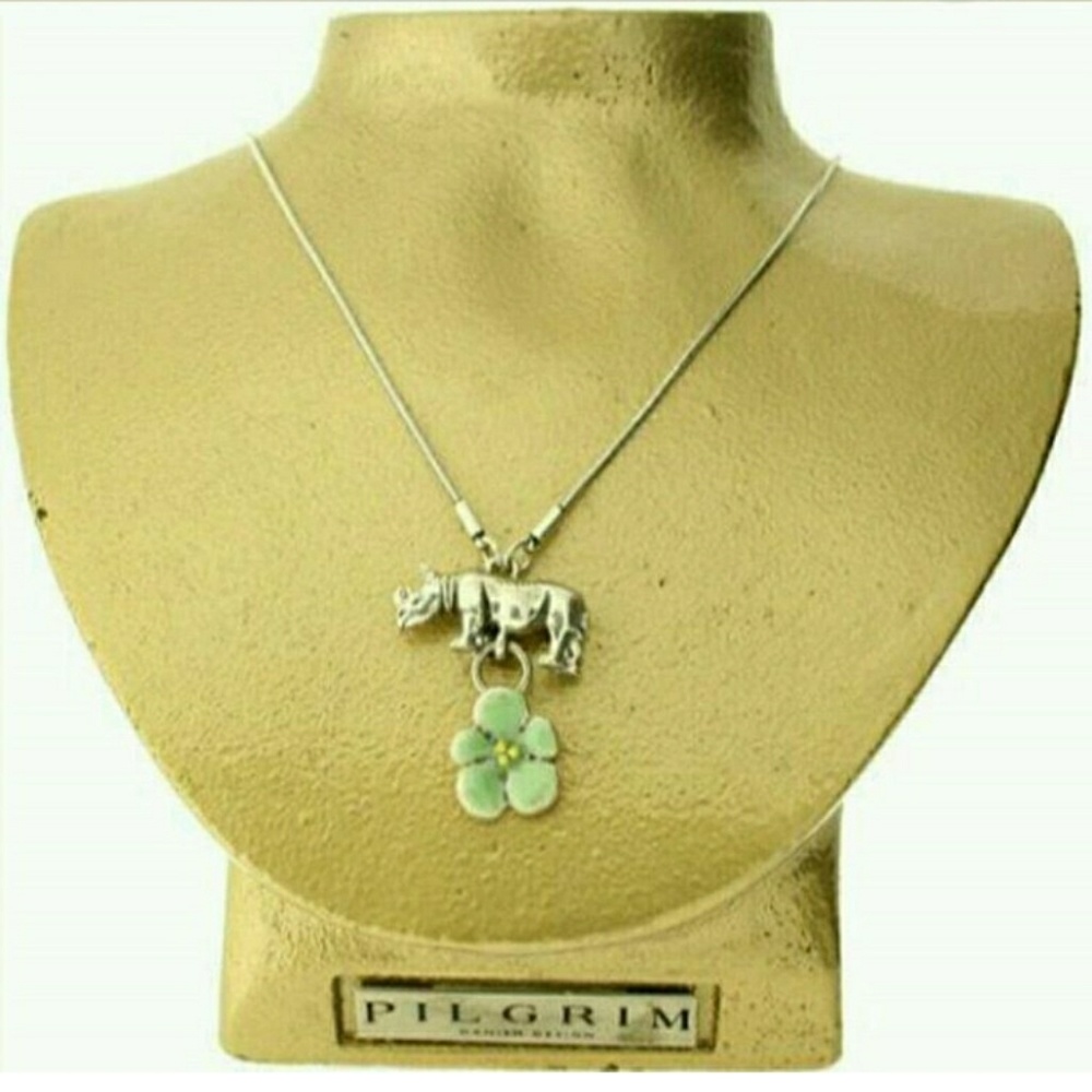 PILGRIM Danish Safari Flower 925 Silver Necklace